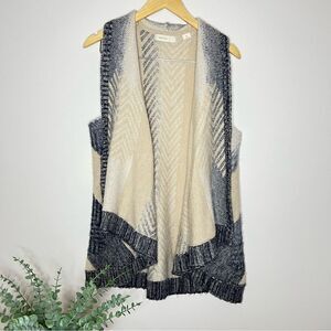 Anthropologie Sleeping‎ on Snow Wool Blend Loose Fitting Sweater Vest Size M/L